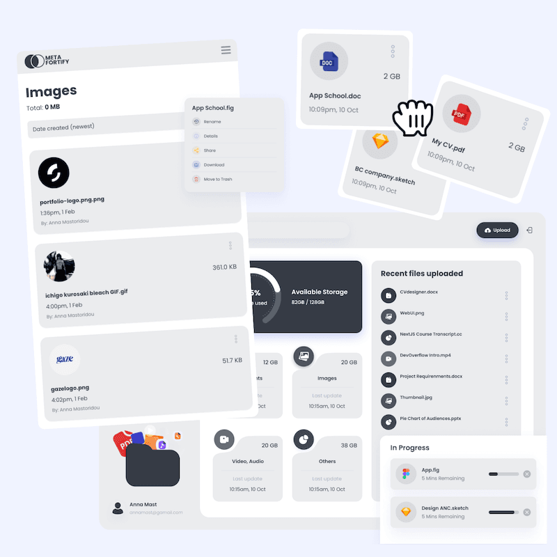 Storage management and file-sharing platform