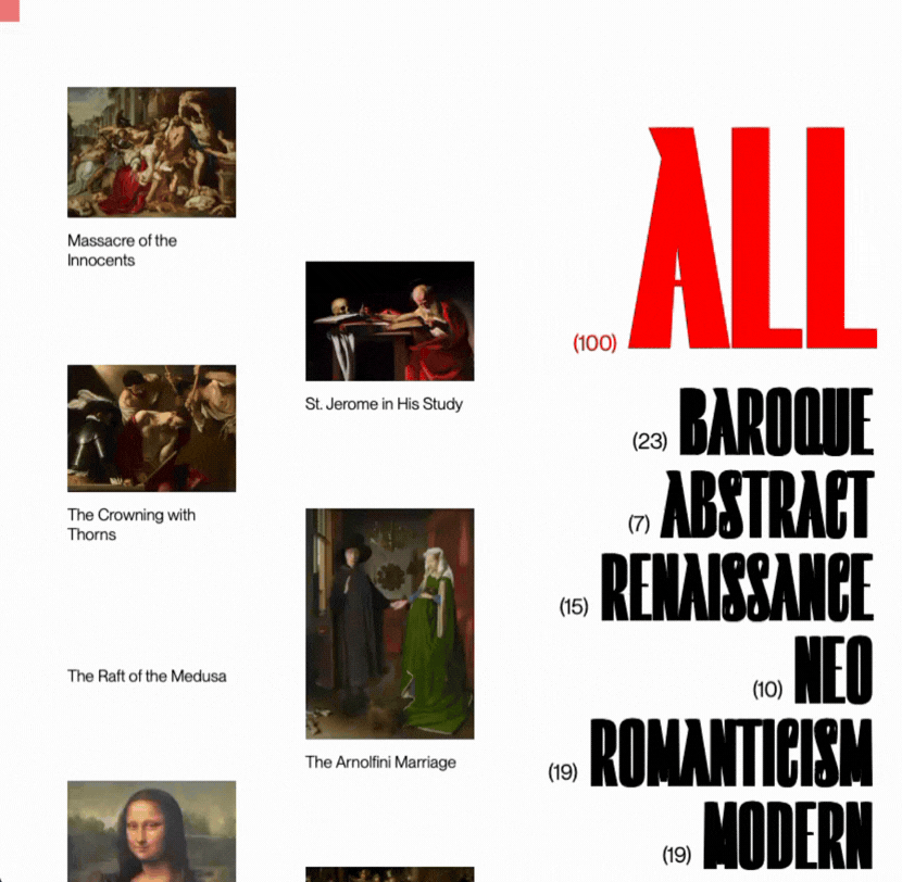 A digital museum gallery that fits in a tab because real museums close